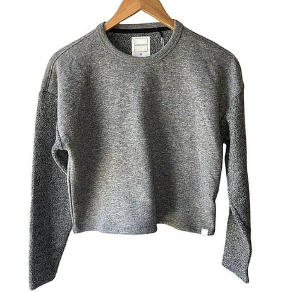 Jason Scott // Reversed Sleeve Cropped Sweatshirt